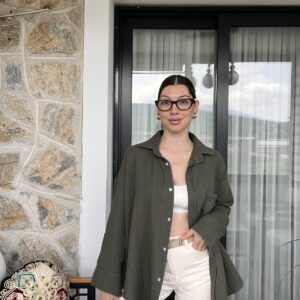 Müslin Kumaş Oversize Gömlek